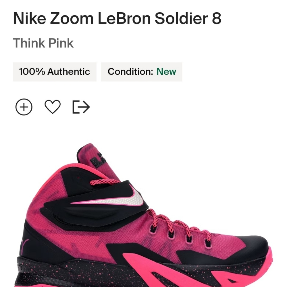 Nike Zoom LeBron Solider 8 Breast Cancer Edition